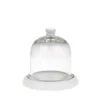Mini Glass Cloche With Wooden Base