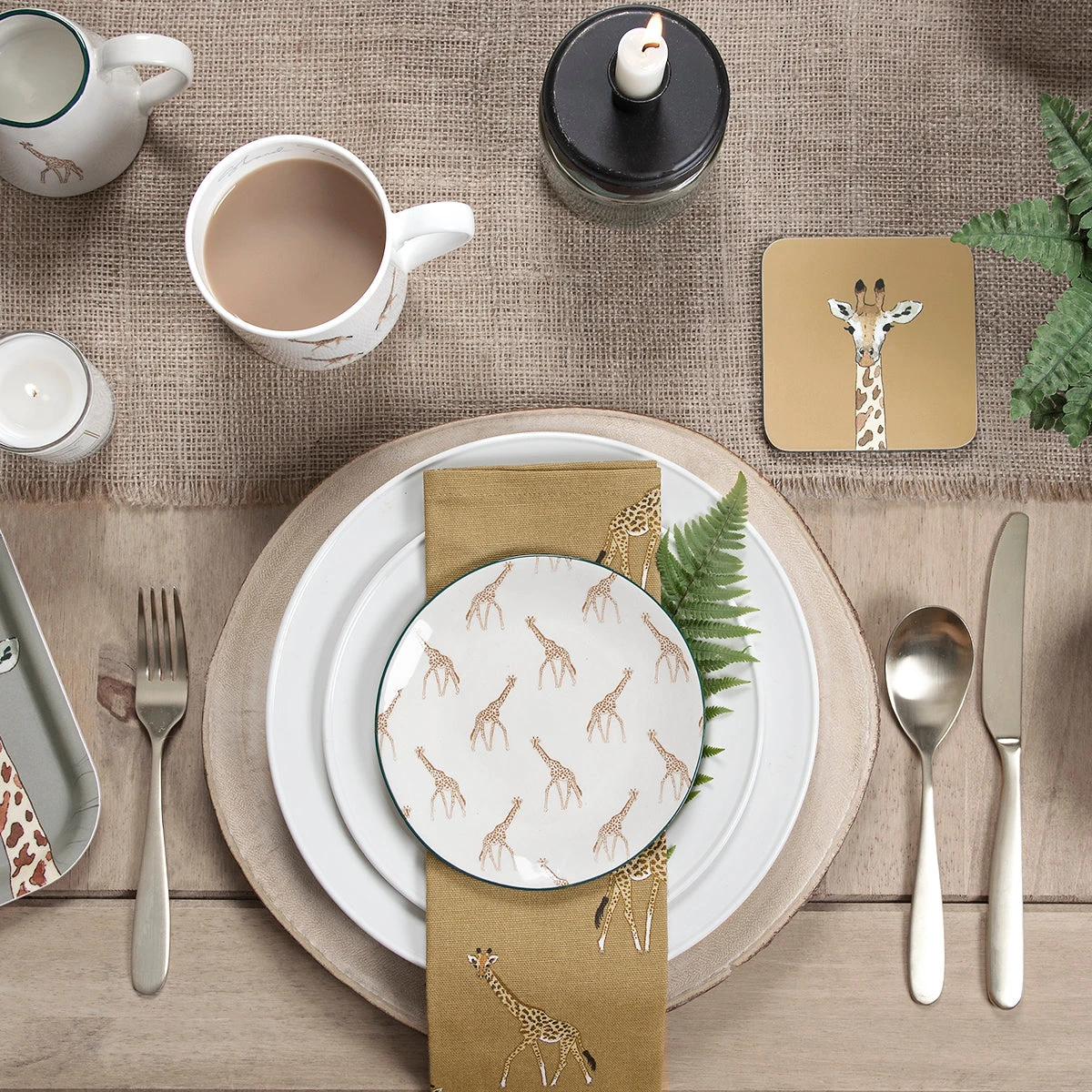 Giraffe Stoneware Small Side Plate 5 Giraffe Stoneware Small Side Plate - Image 5