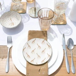 Giraffe Napkins (Set Of 4) -Sophie Allport giraffe zsl table setting outdoors 3 lifestyle high res square 13db9d41 79aa 41bd 949c 7dc5d05a13e6