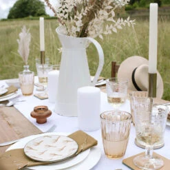 Giraffe Stoneware Small Side Plate 12 Giraffe Stoneware Small Side Plate -Sophie Allport giraffe zsl table setting outdoors 4 lifestyle high res square