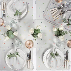 Multicoloured Hearts Fabric Placemat 9 Multicoloured Hearts Fabric Placemat -Sophie Allport hearts multicoloured table setting lifestyle high res square 191d6a57 dfe8 49a9 a94f da171385363d