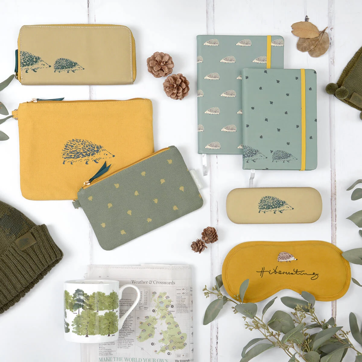 Hedgehogs B6 Fabric Notebook 2 Hedgehogs B6 Fabric Notebook - Image 2