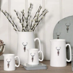 Highland Stag Jug -Sophie Allport highland stag collection cropped lifestyle high res 2 web image square