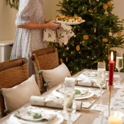 Holly & Berry Tea Towel (Set Of 2) 8 Holly & Berry Tea Towel (Set Of 2) -Sophie Allport holly berry table set lifestyle aw22 12 high res square