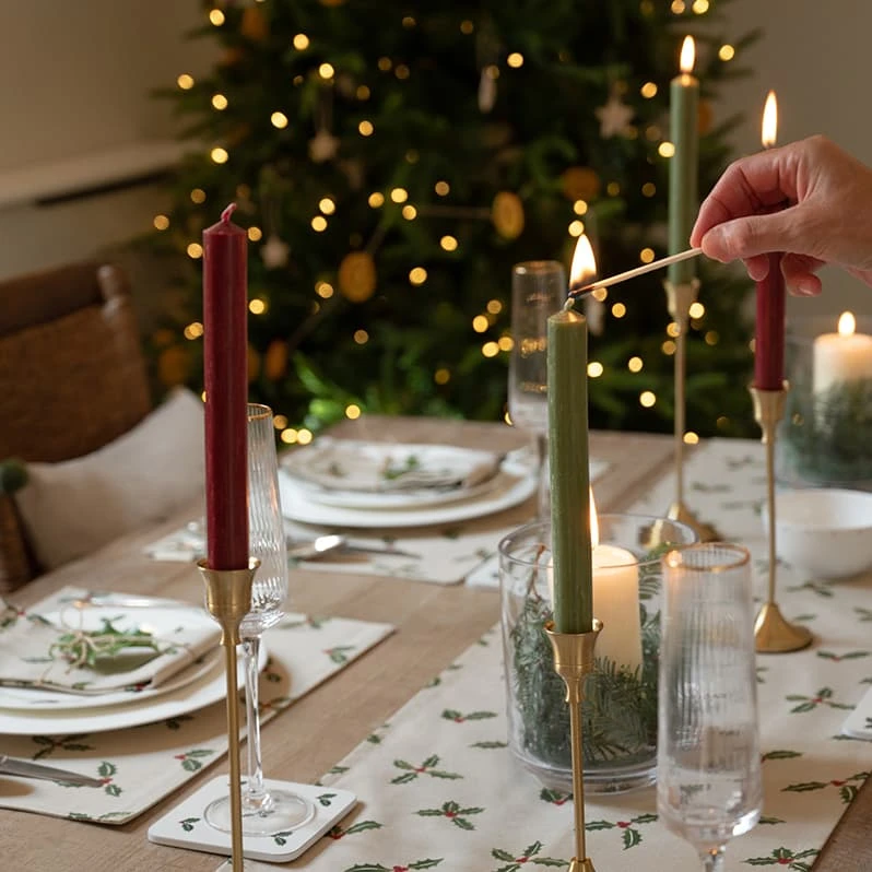 Holly & Berry Coasters (Set Of 4) 2 Holly & Berry Coasters (Set Of 4) - Image 2