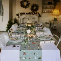 Home For Christmas Napkins (Set Of 4) 9 Home For Christmas Napkins (Set Of 4) -Sophie Allport home for christmas table setting portrait 2 lifestyle high res square 7b8125f3 0a65 4246 822f af48d985dec5