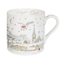 Night Owl Village Scene Mug -Sophie Allport im3904 night owl village scene large mug cut out web 1