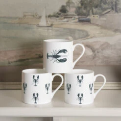 Lobster Solo Mug -Sophie Allport im6803 im6804 lobster large mug and solo mug lifestyle high res square