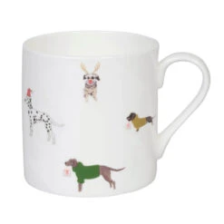 Christmas Dogs Mug -Sophie Allport im8701 christmas dogs large mug cut out high res square