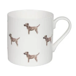 Terriers Mug -Sophie Allport im9801 border terrier mug large cut out high res square