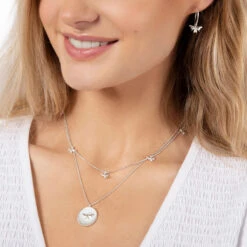 Bees Sterling Silver Pendant Necklace -Sophie Allport jerss3601h jnlss3601c jnlss3601p bees hoop earrings charm and pendant necklace sterling silver modelled cut out high res square 6d37dc16 7f40 4c70 aebc 3198673d0419