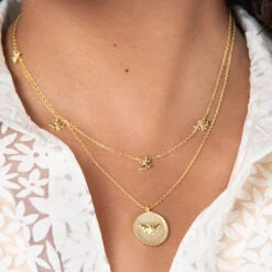 Bees Gold Plated Pendant Necklace 15 Bees Gold Plated Pendant Necklace -Sophie Allport jnlgp3601p jnlgp3601c bees necklace pendant and charm necklace gold plated modelled cut out high res square 8633a843 58ae 44cf 9d99 9c32c8b5fb35