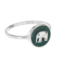 Elephant Sterling Silver Enamel Ring 8 Elephant Sterling Silver Enamel Ring -Sophie Allport jrss54e elephant zsl enamel ring sterling silver cut out high res square 0d48b783 b9bf 4c76 8105 1840767d0c22