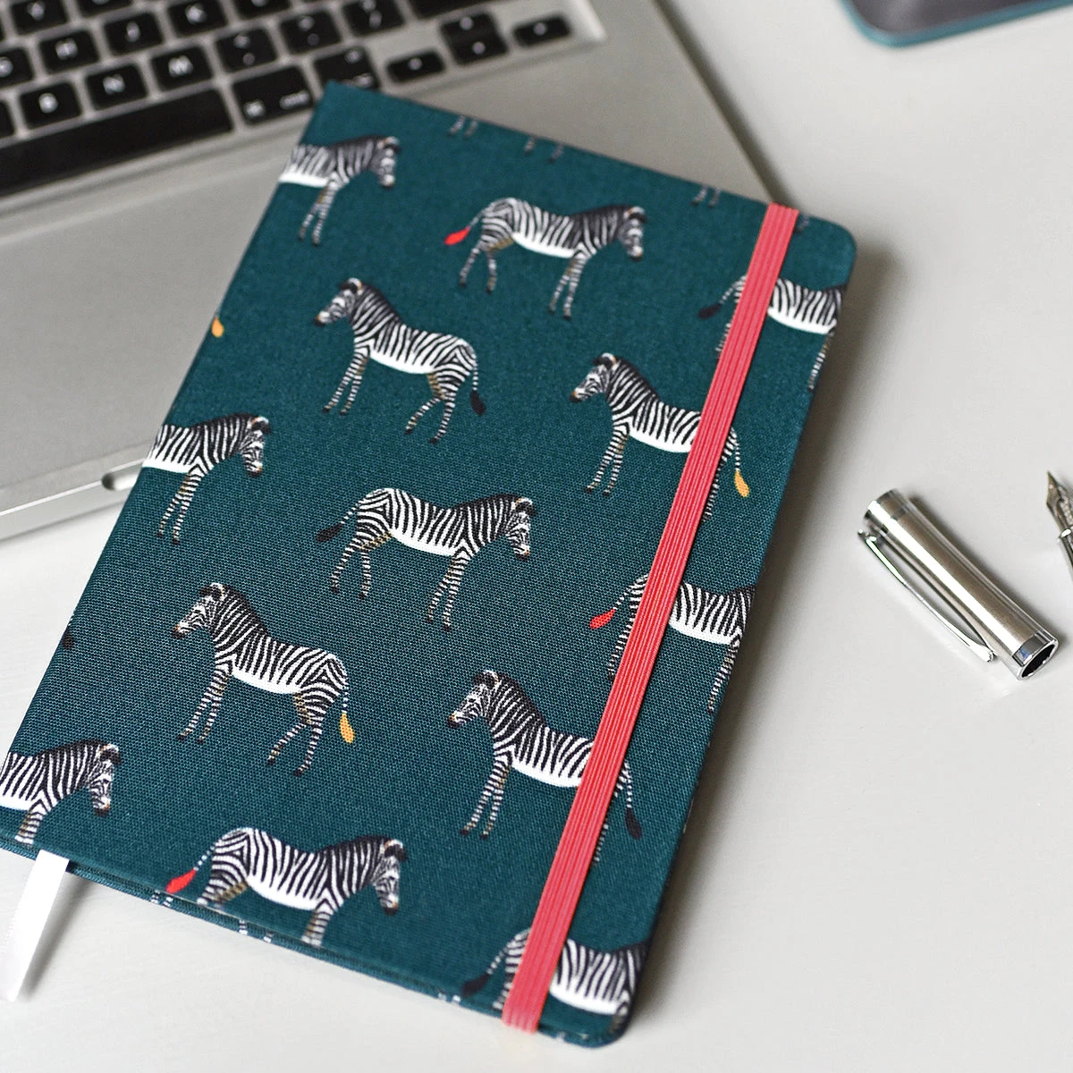 Zebra A5 Fabric Notebook 2 Zebra A5 Fabric Notebook - Image 2