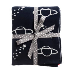 Space Blanket -Sophie Allport kc62701 space blanket with ribbon cut out high res square