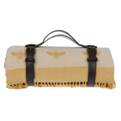Bees Woven Picnic Blanket