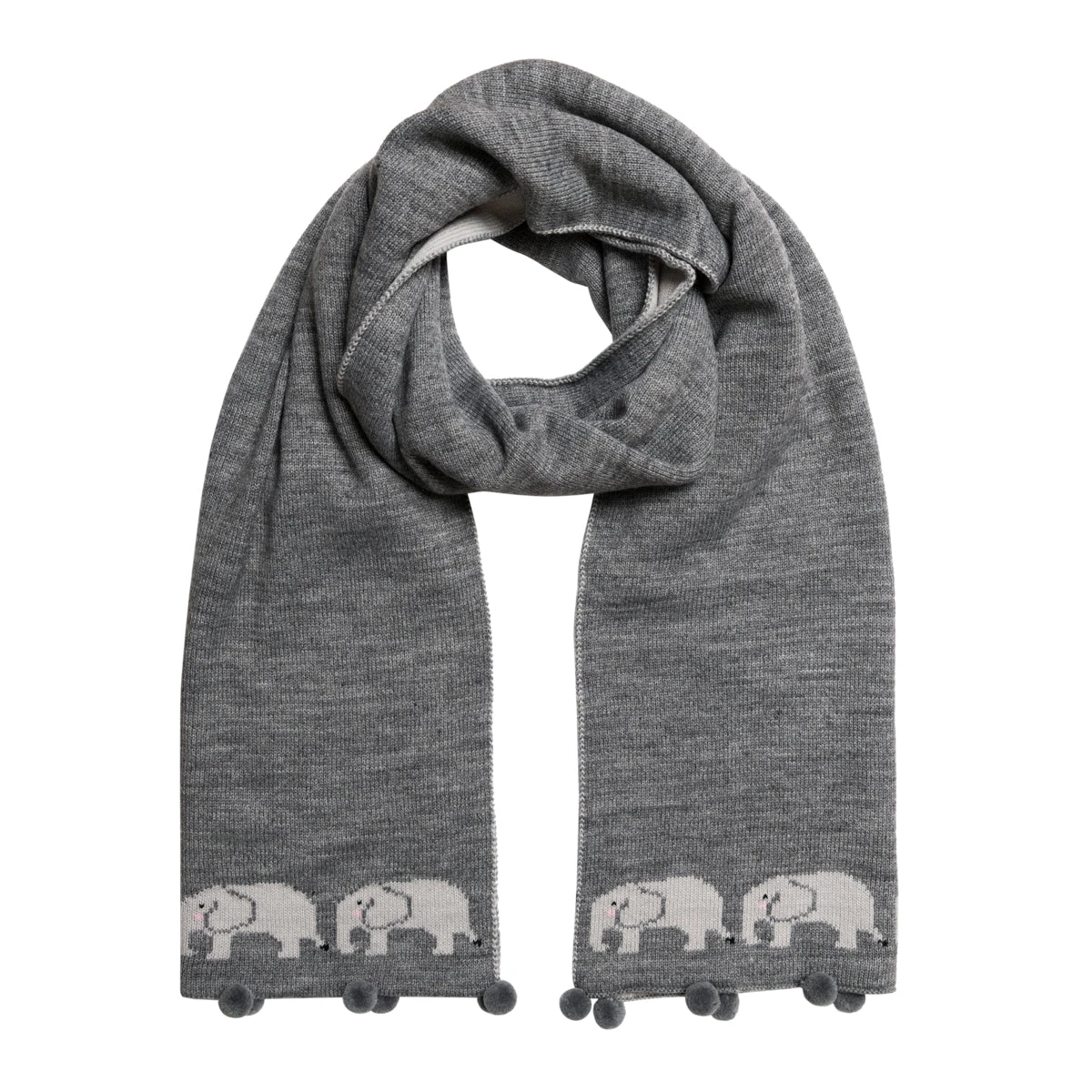 Elephant Knitted Scarf 1 Elephant Knitted Scarf