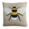 Bees Knitted Cushion