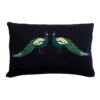Peacocks Knitted Cushion