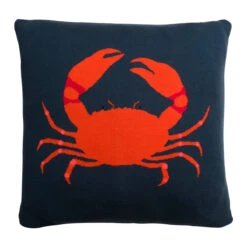 Crab Knitted Cushion
