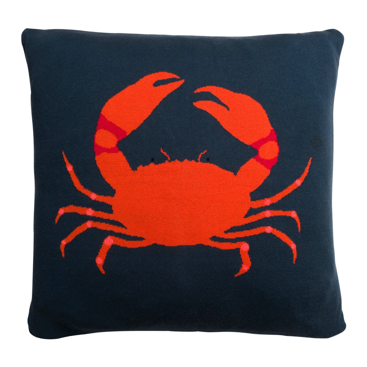 Crab Knitted Cushion 1 Crab Knitted Cushion