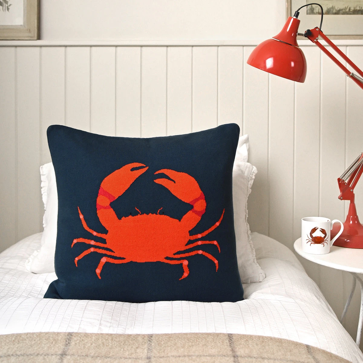 Crab Knitted Cushion 2 Crab Knitted Cushion - Image 2