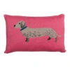 Dachshund Knitted Cushion