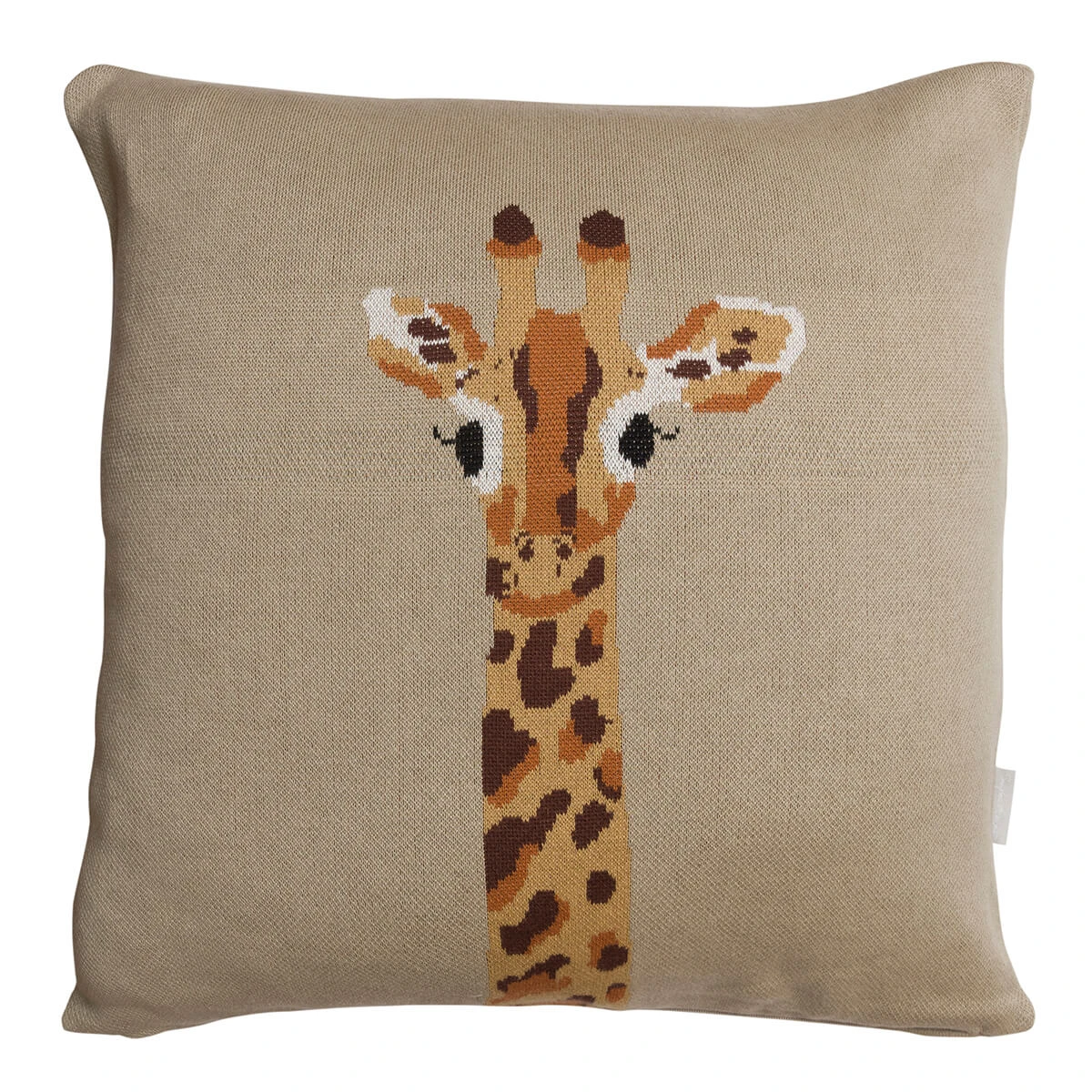 Giraffe Knitted Cushion 1 Giraffe Knitted Cushion
