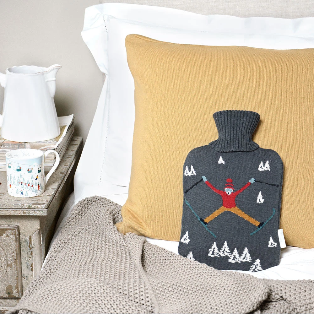 Skiing Hot Water Bottle 2 Skiing Hot Water Bottle - Image 2