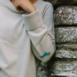 Dachshund Cashmere Jumper -Sophie Allport ksjc46m dachshund ladies cashmere jumper medium 3 lifestyle high res