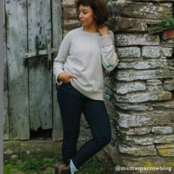 Dachshund Cashmere Jumper -Sophie Allport ksjc46m dachshund ladies cashmere jumper medium 4 lifestyle high res