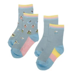 Princess Fairies Kids Socks (Set Of 2)
