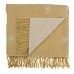 Bees Alpaca Knitted Throw