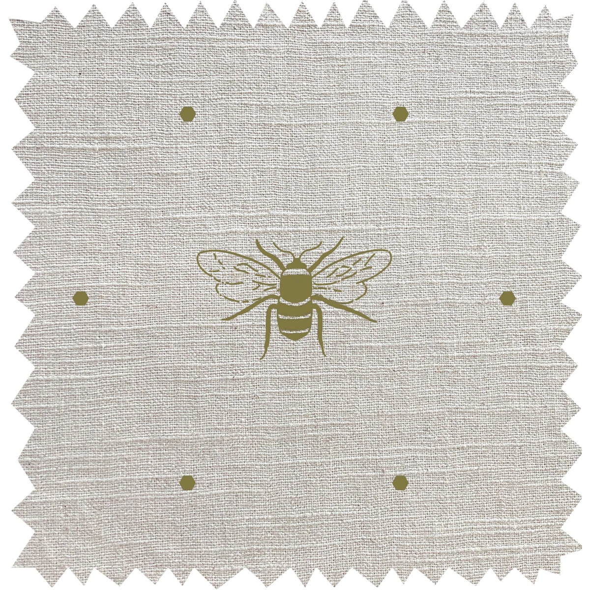 Bees Gold Linen Blend Fabric By The Metre 1 Bees Gold Linen Blend Fabric By The Metre