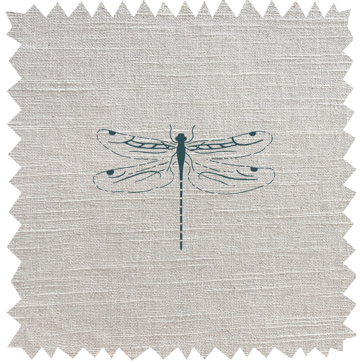 Dragonfly Teal Linen Blend Fabric By The Metre 1 Dragonfly Teal Linen Blend Fabric By The Metre