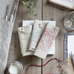 Strawberries Pink Red Linen Blend Fabric By The Metre 5 Strawberries Pink Red Linen Blend Fabric By The Metre -Sophie Allport lin97000 lin97000d lin97000s strawberries fabric linen blend collection flat lay portriat lifestyle high res square