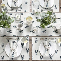 Lobster Fabric Placemats (Set Of 2) -Sophie Allport lobster table top collection lifestyle 2 high res square b80c034c b221 4d3f 9609 bdf7d8a3b946