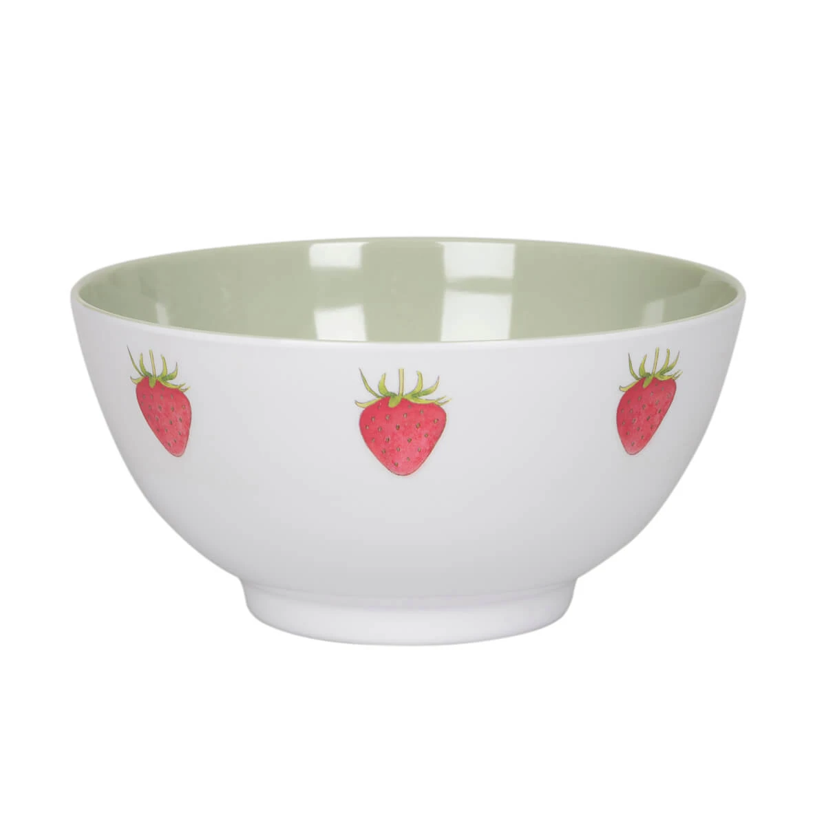 Strawberries Melamine Bowl 2 Strawberries Melamine Bowl - Image 2
