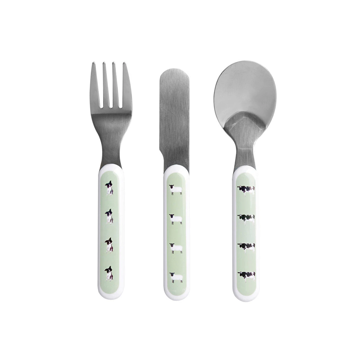 On The Farm Childrens Melamine Cutlery Set 2 On The Farm Childrens Melamine Cutlery Set - Image 2