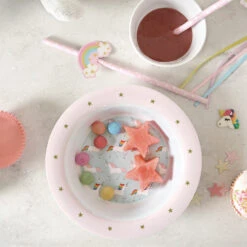 Unicorn Childrens Melamine Set -Sophie Allport mcs5501 unicorn melamine set bowl lifestyle web