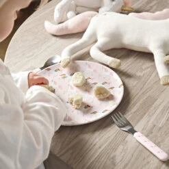 Unicorn Childrens Melamine Set -Sophie Allport mcs5501 unicorn melamine set plate and cutlery lifestyle web 33e4fa50 f22d 4334 b1b9 eb0f29ec45ac