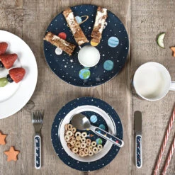 Space Childrens Melamine Set -Sophie Allport mcs6201 space melamine breakfast set lifestyle 2 high res square