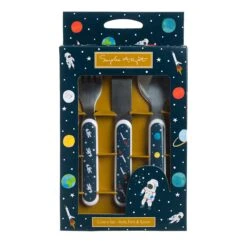 Space Childrens Melamine Cutlery Set