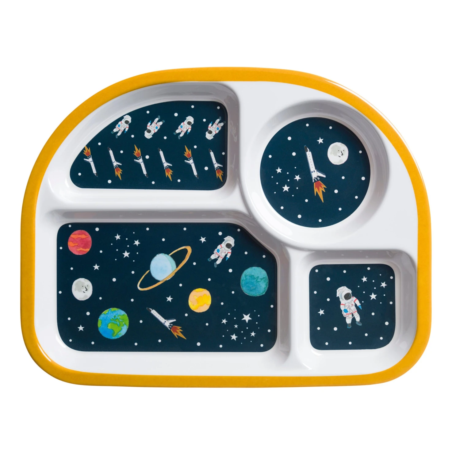 Space Childrens Melamine Divider Plate 2 Space Childrens Melamine Divider Plate - Image 2