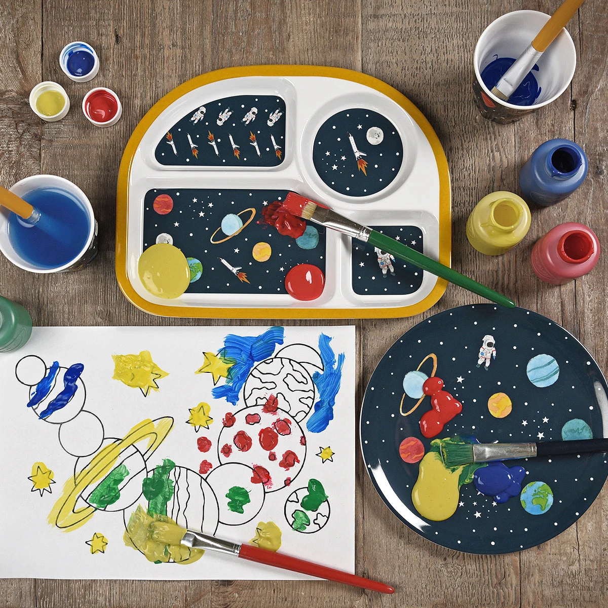 Space Childrens Melamine Divider Plate 3 Space Childrens Melamine Divider Plate - Image 3