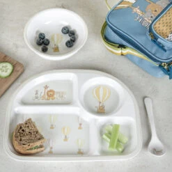 Bears & Balloons Childrens Baby Spoon 7 Bears & Balloons Childrens Baby Spoon -Sophie Allport mdp7927 mbl79142 mbs7914 bears and balloons melamine divider plate bowl and spoon lifestyle high res square 341ab040 12f6 452f 8e58 396c8c40445a