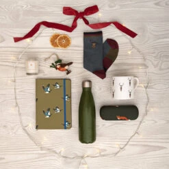 Elephant Water Bottle -Sophie Allport mens gifting christmas flatlay lifestyle high res square