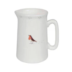 Robin & Mistletoe Jug -Sophie Allport mjrm01 robin and mistletoe small jug square web image c066e416 ee55 494a 8360 0b697f7e589f