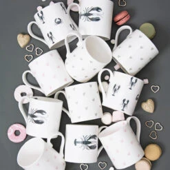 Lobster Solo Mug -Sophie Allport mugs flat lay lobster and hearts standard high res square jpg 1fcc2564 edb6 4a44 be03 e903a6caf972