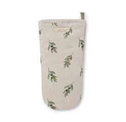 Olive Linen Oven Mitt -Sophie Allport olive branch oven mitt cutout lin107150m ss23 high res square